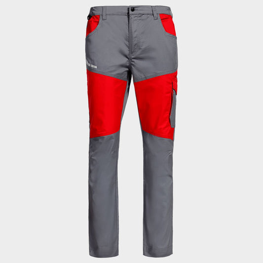 Pantaloni de lucru STENSO EOS STRETCH RED/GREY