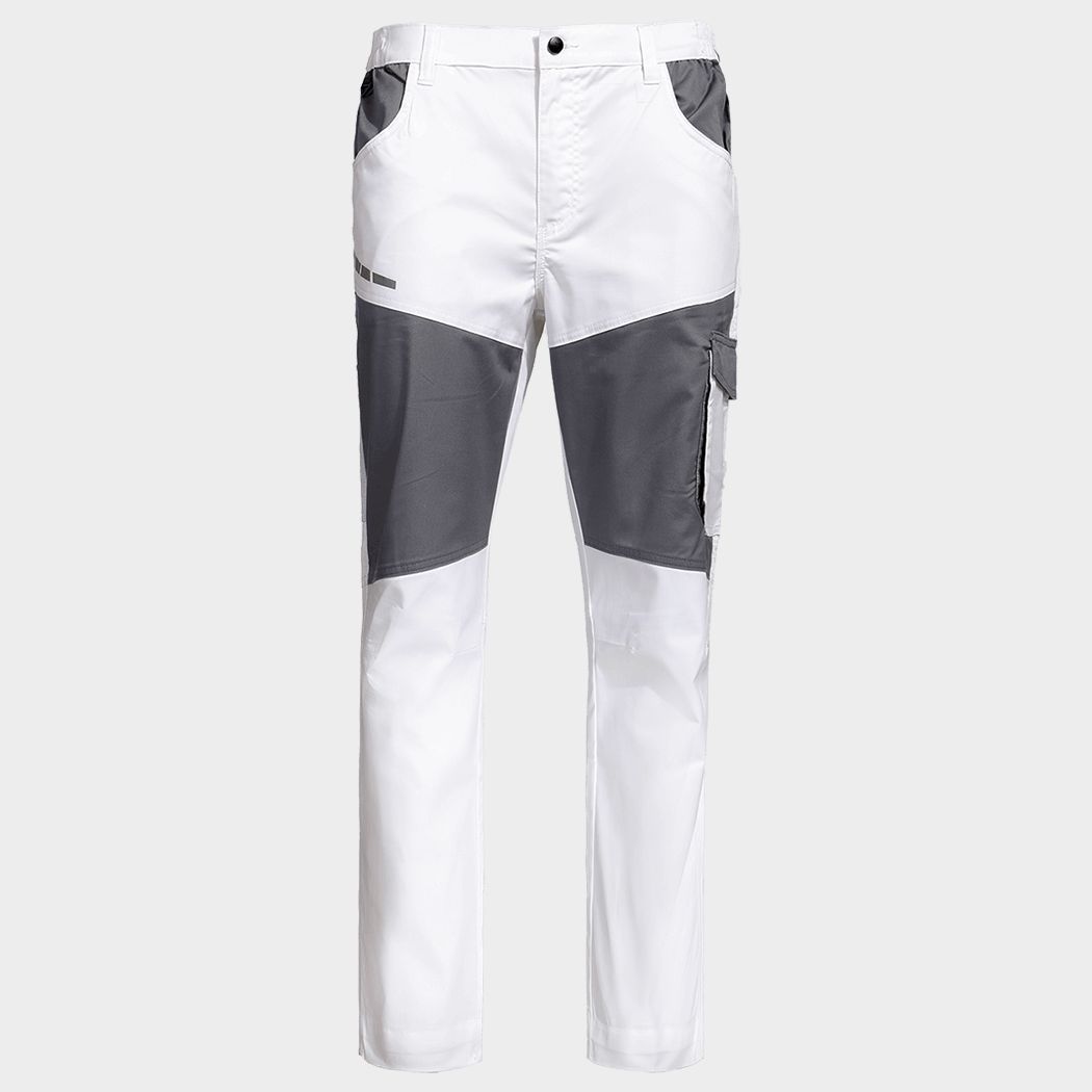 Pantaloni de lucru STENSO EOS STRETCH WHITE/GREY