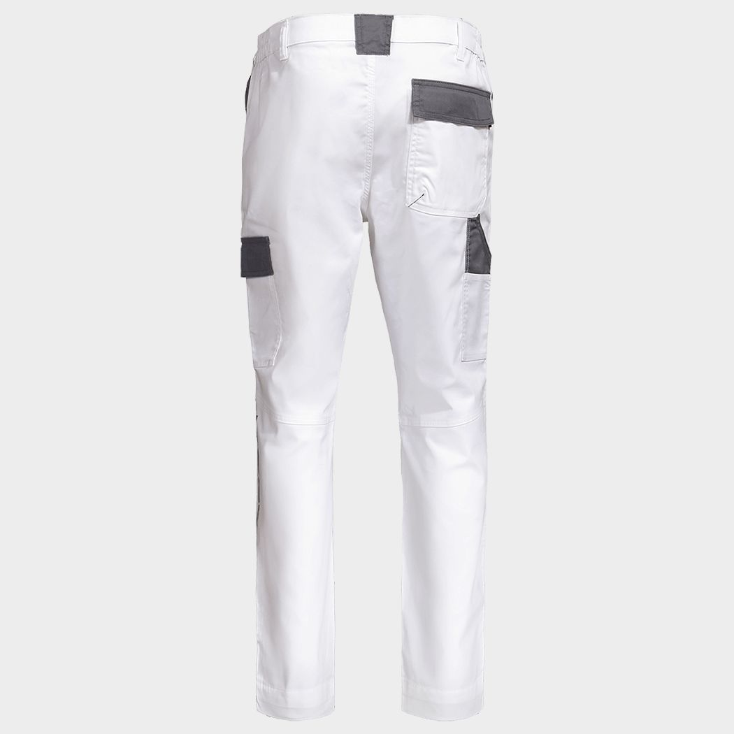 Pantaloni de lucru STENSO EOS STRETCH WHITE/GREY
