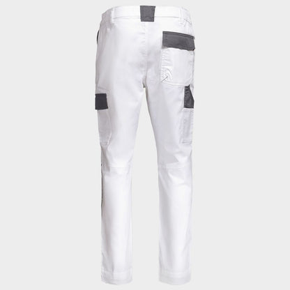 Pantaloni de lucru STENSO EOS STRETCH WHITE/GREY