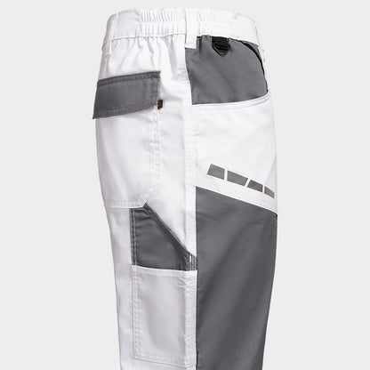 Pantaloni de lucru STENSO EOS STRETCH WHITE/GREY