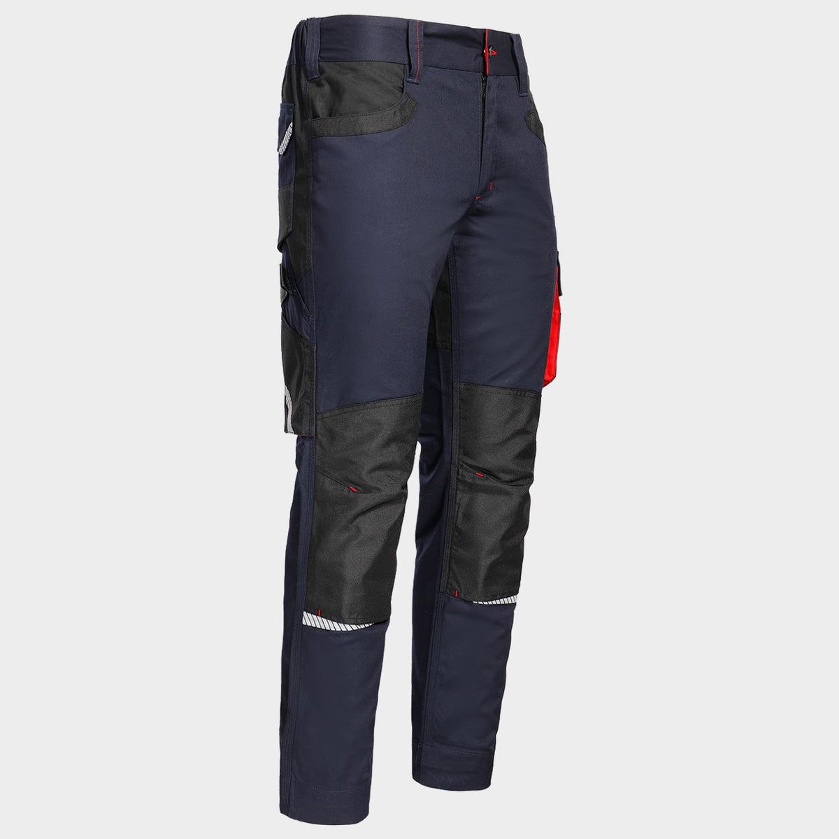 Pantaloni de lucru STENSO KASTOR STRETCH DARK BLUE/RED