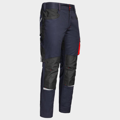 Pantaloni de lucru STENSO KASTOR STRETCH DARK BLUE/RED
