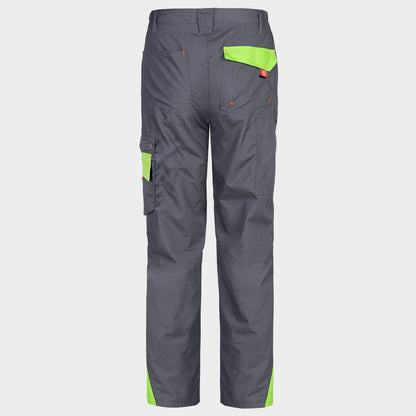 Pantaloni de lucru STENSO PRISMA LIGHT STRETCH GRI/VERDE
