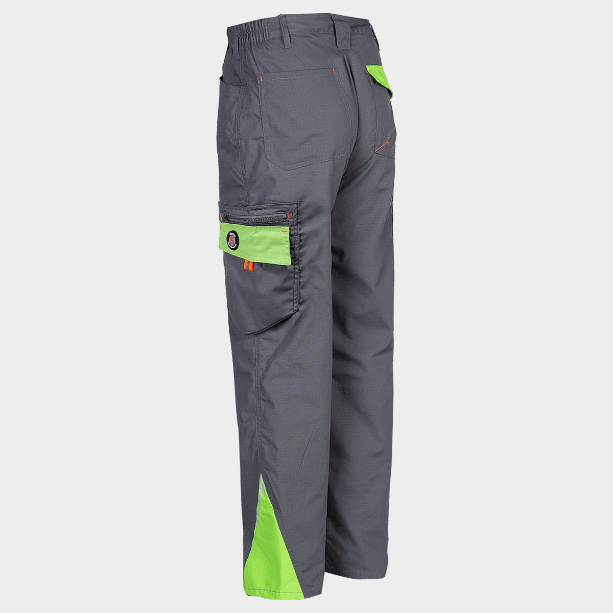 Pantaloni de lucru STENSO PRISMA LIGHT STRETCH GRI/VERDE