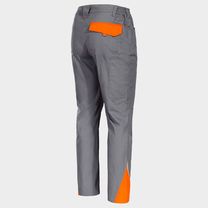 Pantaloni de lucru STENSO PRISMA LIGHT STRETCH GRI/PORTOCALIU