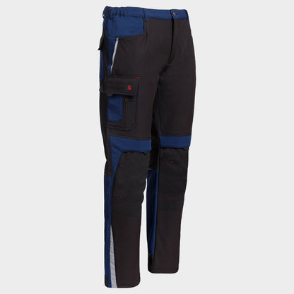Pantaloni de lucru STENSO PRISMA SOFTSHELL 2.0 ALBASTRU NEGRU/ÎNCHIS