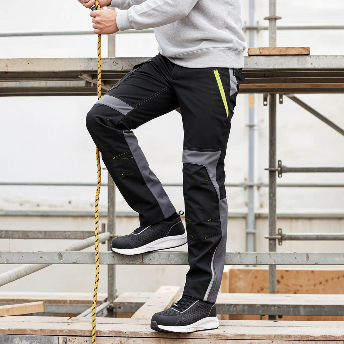 Pantaloni de lucru STENSO PRISMA SOFTSHELL 2.0 NEGRU/GRI