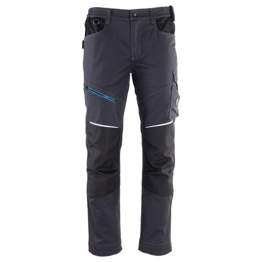 Pantaloni de lucru STENSO REVOLT 4STRETCH GREY/BLACK/PETROL