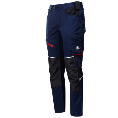 Pantaloni de lucru STENSO REVOLT 4STRETCH ALBASTRU MARIN/NEGRU
