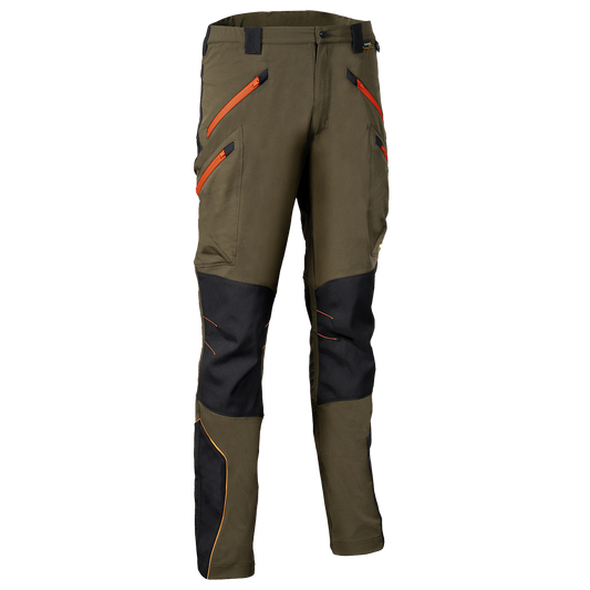 Pantaloni de lucru COFRA VELTEN MARO/NEGRU/PORTOCALIU