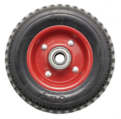 Roata carucior - mare - cauciuc brut striat - rulment - 250-4 (8")