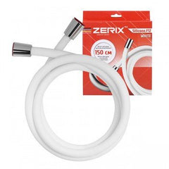 Furtun de dus , ZERIX SILICONE.F12 White - 150 cm