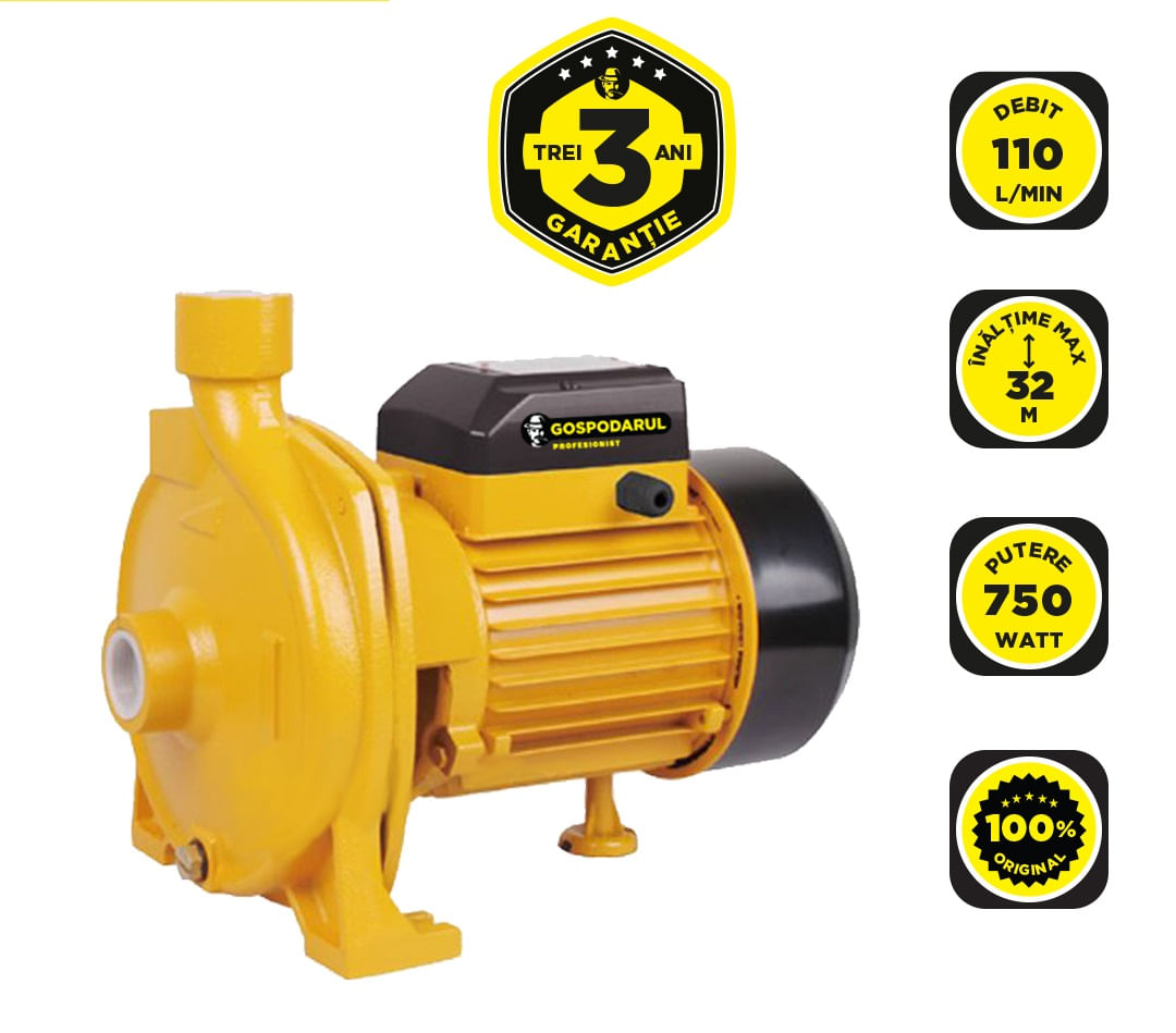 GP - POMPĂ DE SUPRAFAŢĂ CENTRIFUGALĂ - APĂ CURATĂ - CPM-158