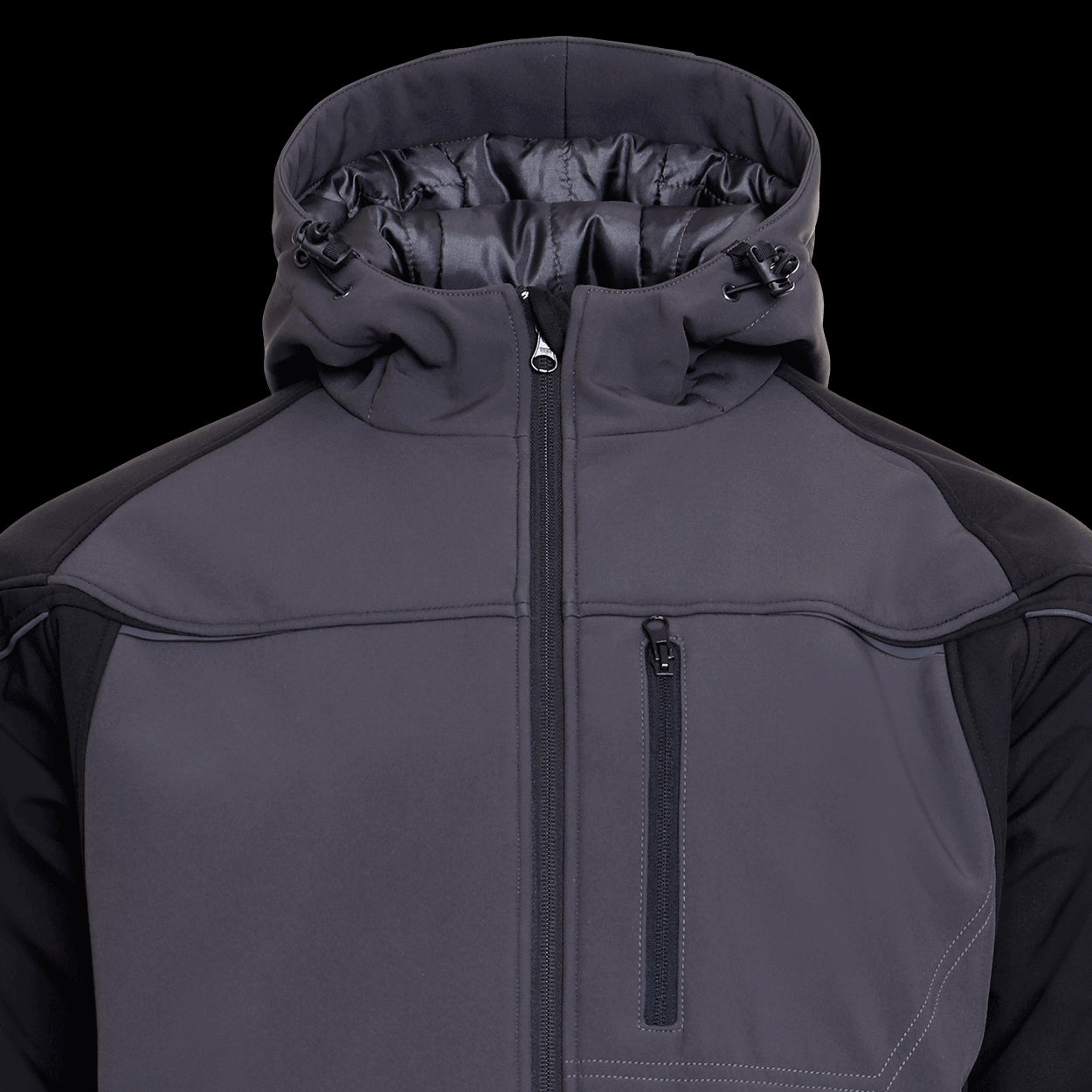 PRISMA SOFTSHELL WINTER GRI INCHIS/NEGRU Jacheta softshell