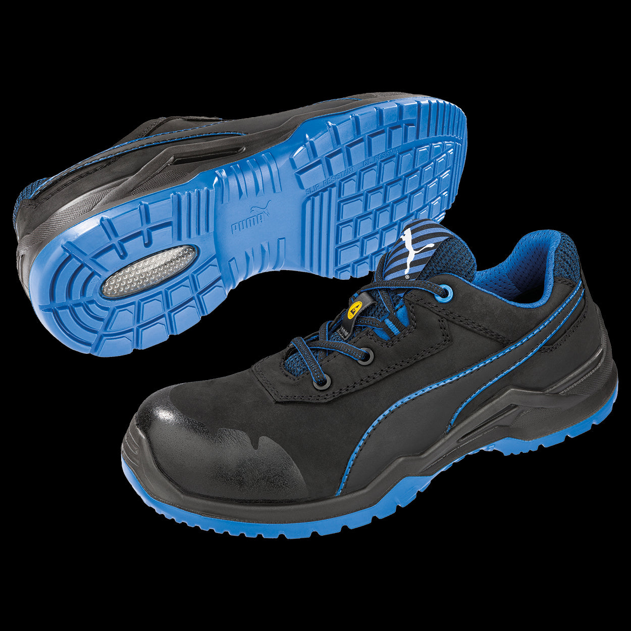 Pantofi de protectie PUMA ARGON BLUE LOW S3 ESD SRC