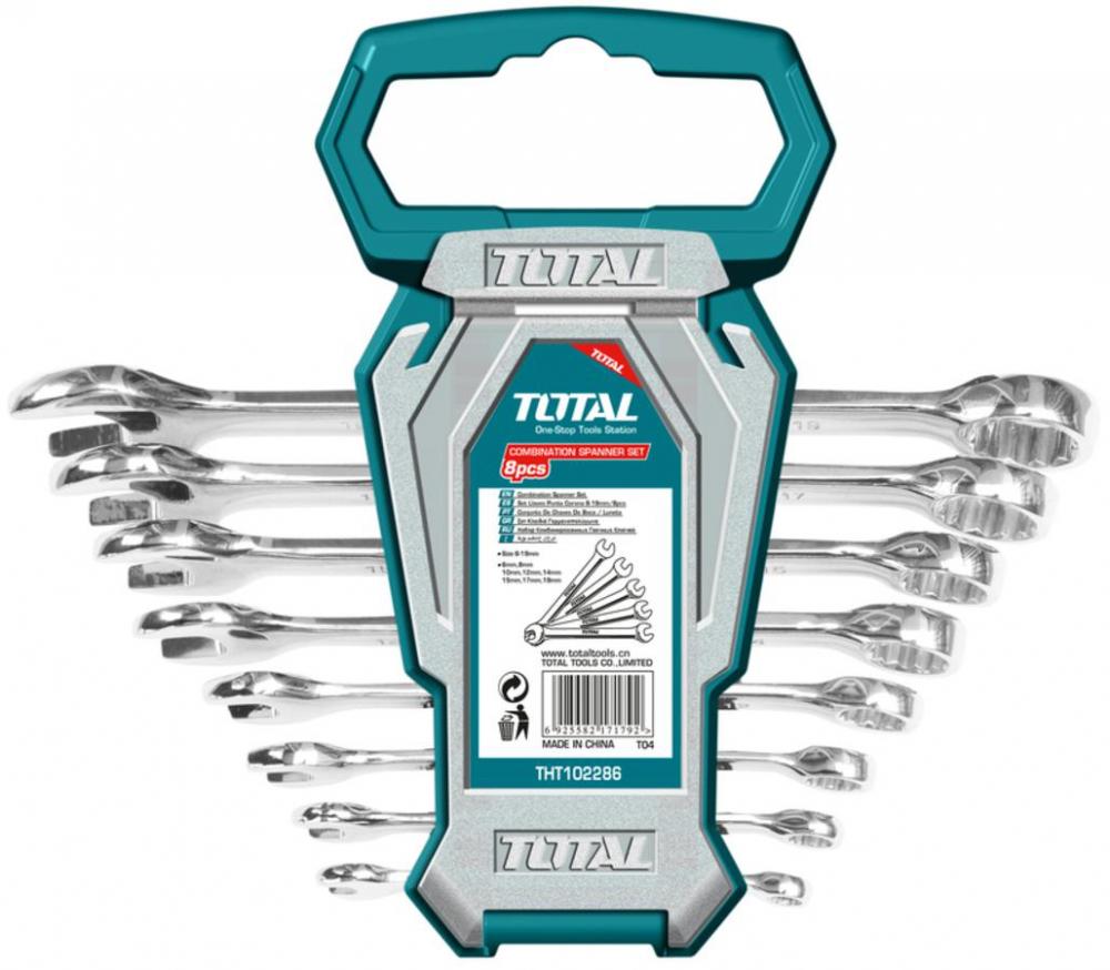 TOTAL - SET DE 8 CHEI COMBINATE - 6-19MM