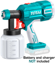 TOTAL - PISTOL DE VOPSIT - 800ML - LI-ION - 20V (NU INCLUDE ACUMULATOR SI INCARCATOR)